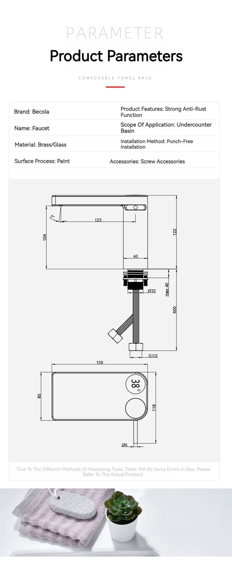 Led Digital Basin Faucet Black Bath Basin Mixer Brass Temperature Display Faucet Smart Tap Sink Faucet For Bathroom Faucet Tap