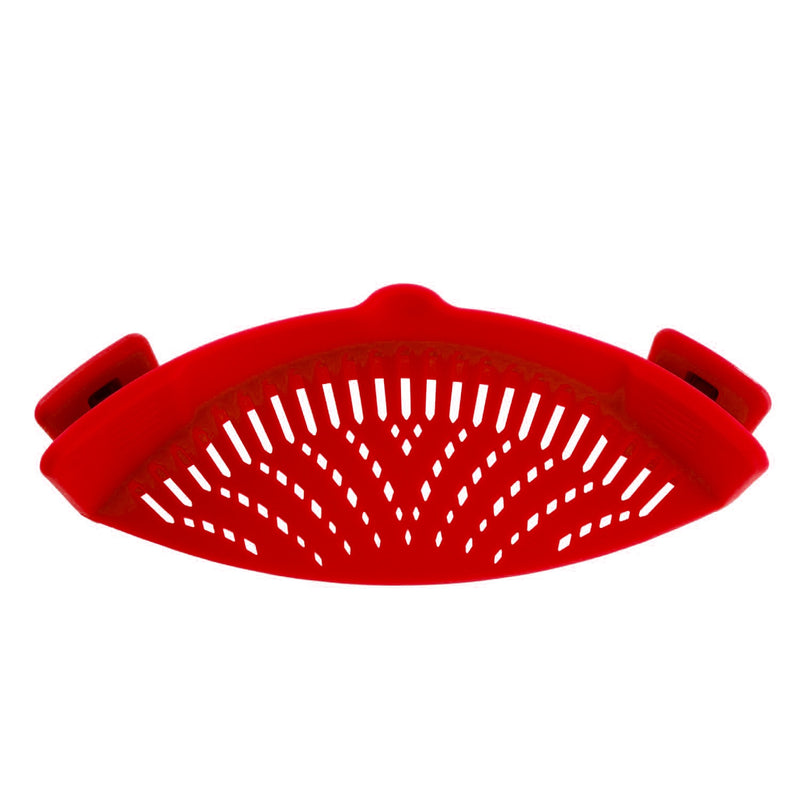 JJYY Universal Silicone Clip-on Pan Pot Strainer Anti-spill Pasta Pot Strainer Food Grade Rice Fruit Colander Strainer