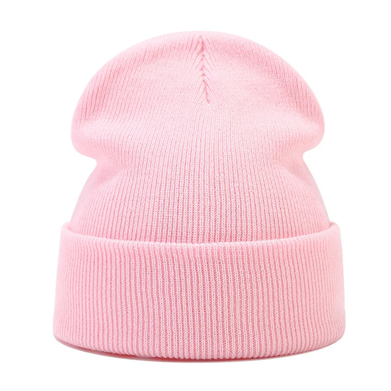 Tatiana Haven Unisex Knitted Beanie – Simple Solid Color Autumn & Winter Hat for Men and Women