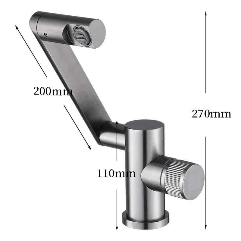 Digital Display LED Basin Faucet 360 Rotation Multi-function Stream Sprayer Hot Cold Water Sink Mixer Wash Tap For Bathroom