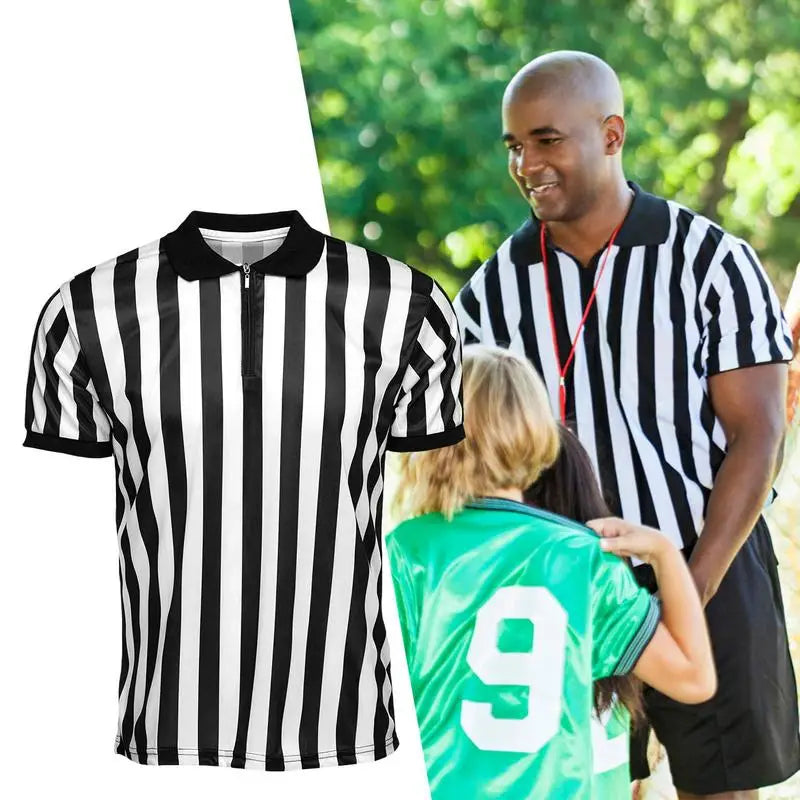 Striped Referee Shirt Men&