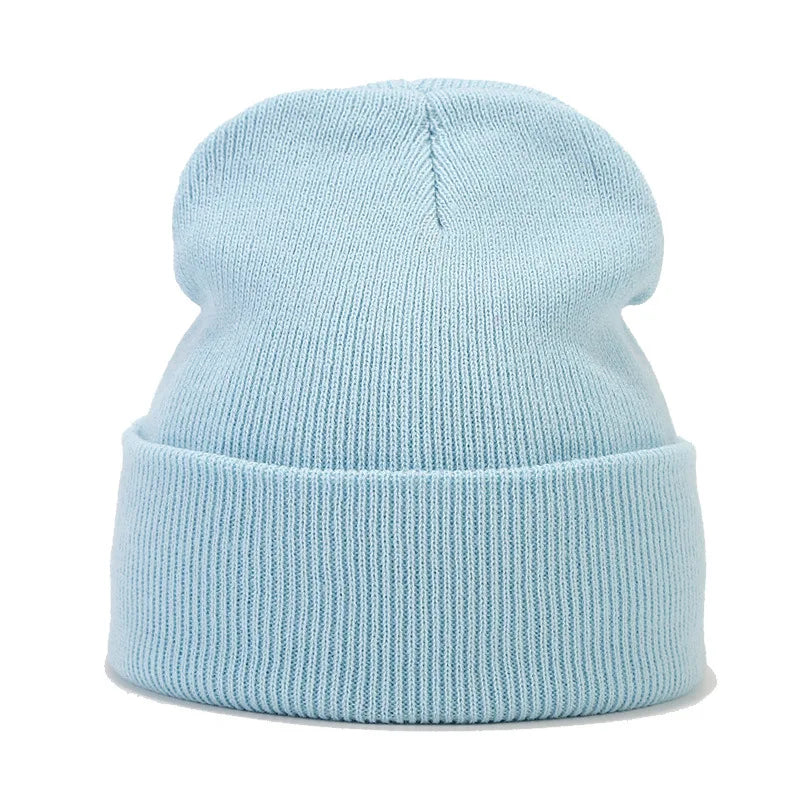 Tatiana Haven Unisex Knitted Beanie – Simple Solid Color Autumn & Winter Hat for Men and Women