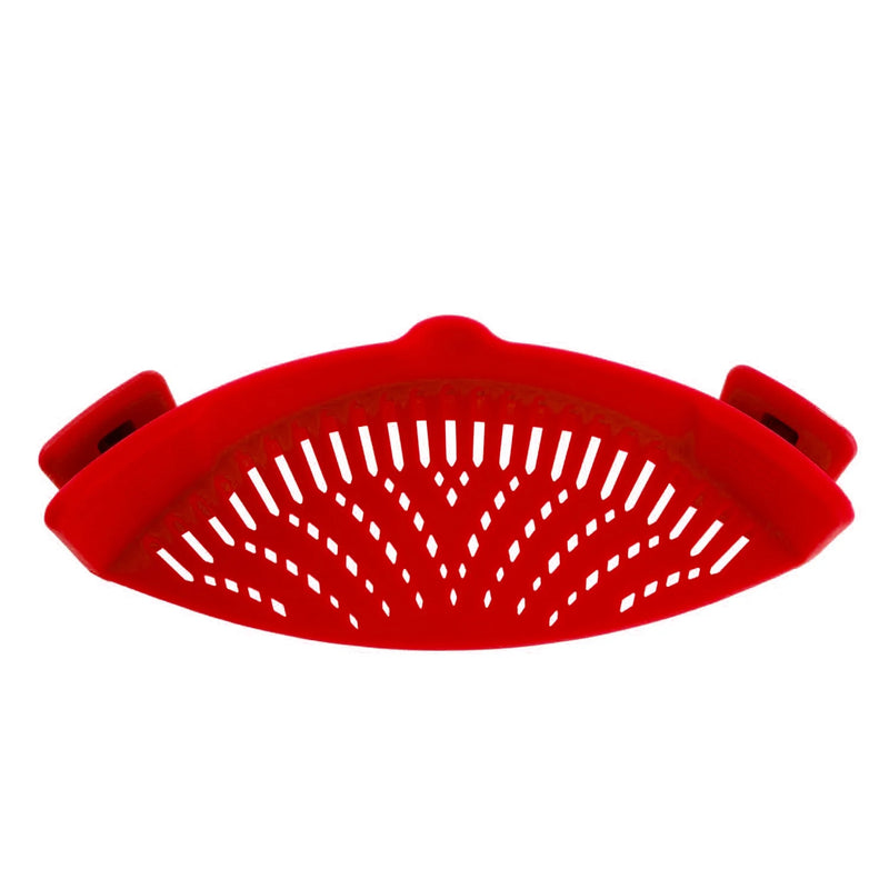 JJYY Universal Silicone Clip-on Pan Pot Strainer Anti-spill Pasta Pot Strainer Food Grade Rice Fruit Colander Strainer