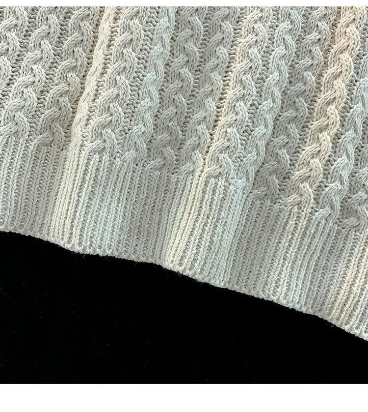 Tatiana Haven Unisex Knit Sweater Vest – Casual Streetwear with Pockets, Harajuku Preppy Style for Autumn & Winter