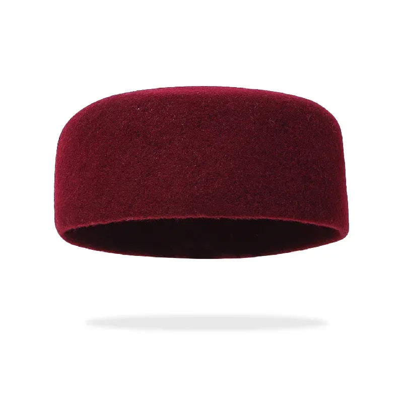 Tatiana Haven Men’s Wool Beret – Vintage Felt Fedora Hat for Casual & Classic Style