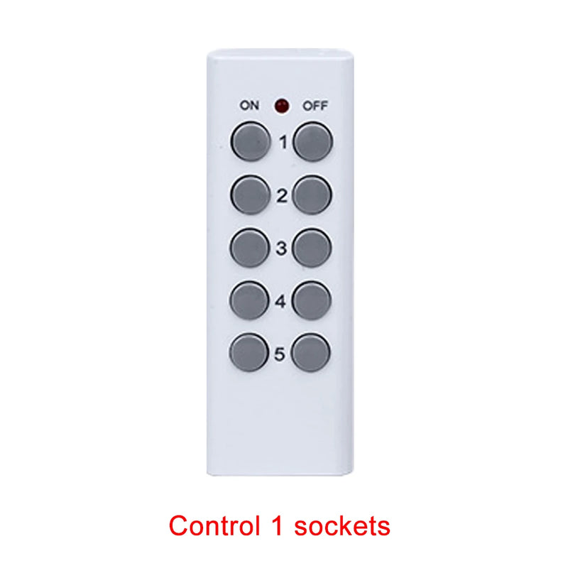 Wireless Smart Remote Control Socket Plug Power Outlet Light Switch Plug Socket Power Outlet Socket EU Plug with Remote Control
