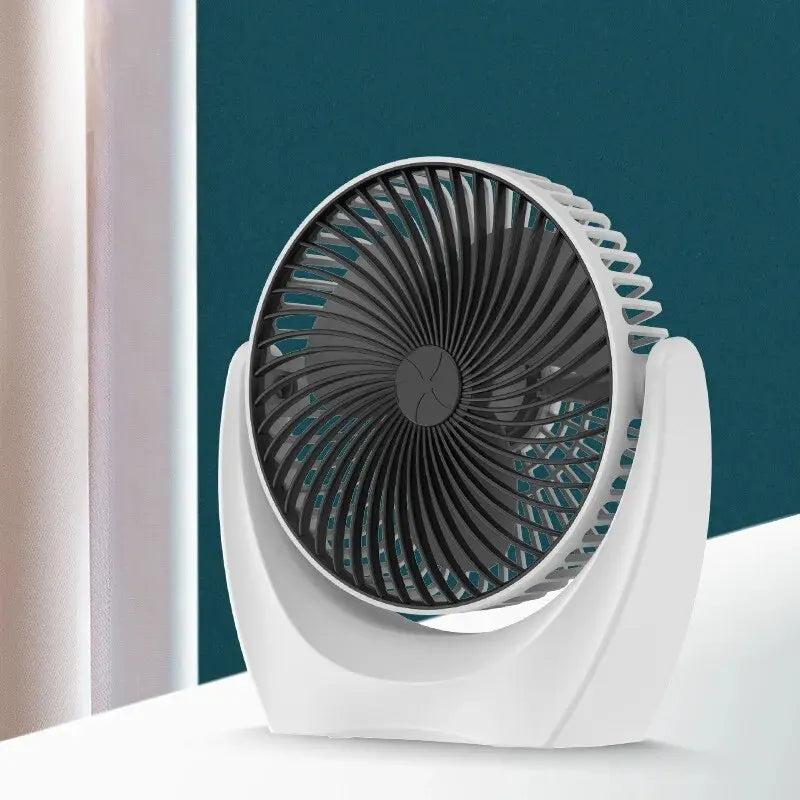 Portable Mini USB-Charged Desk Fan for Desktop Use - Compact and Convenient!
