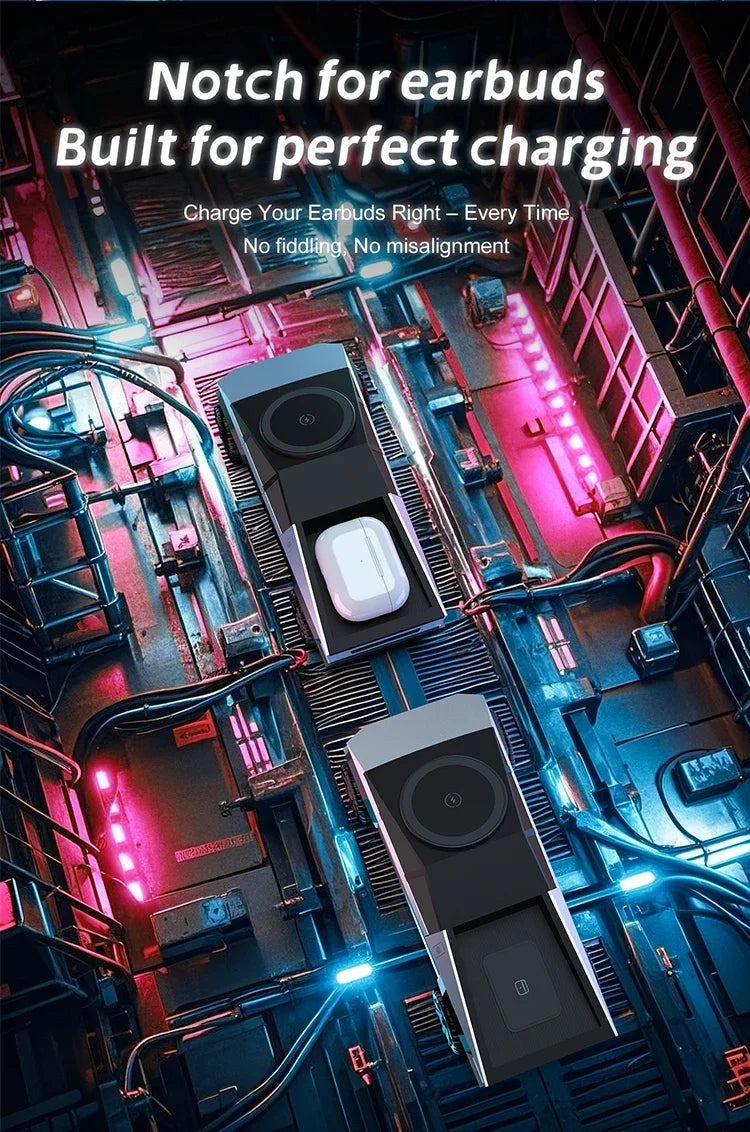 Cybertruck 3-in-1 Qi2 Wireless Charger | iPhone, iWatch & AirPods Dock