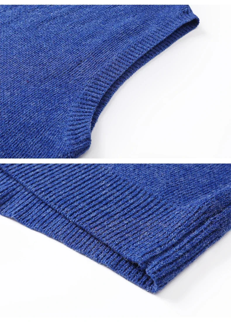 Tatiana Haven Men’s Casual Sweater Vest – Warm Knitted Pullover for Autumn & Winter Comfor
