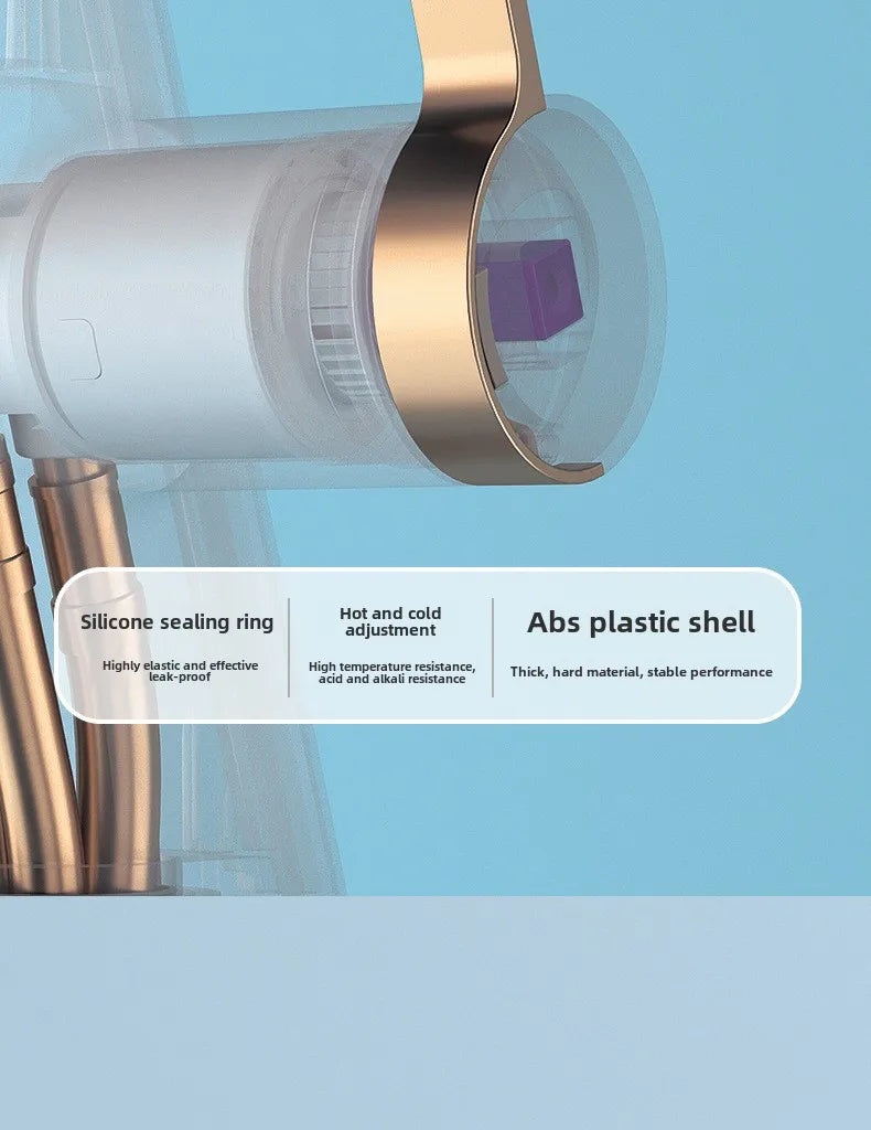 LED Digital Atmosphere Light, Basin Faucet, Bathroom Household Faucet