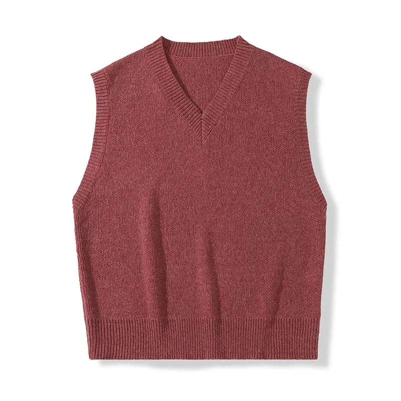 Tatiana Haven Men’s Casual Sweater Vest – Warm Knitted Pullover for Autumn & Winter Comfor