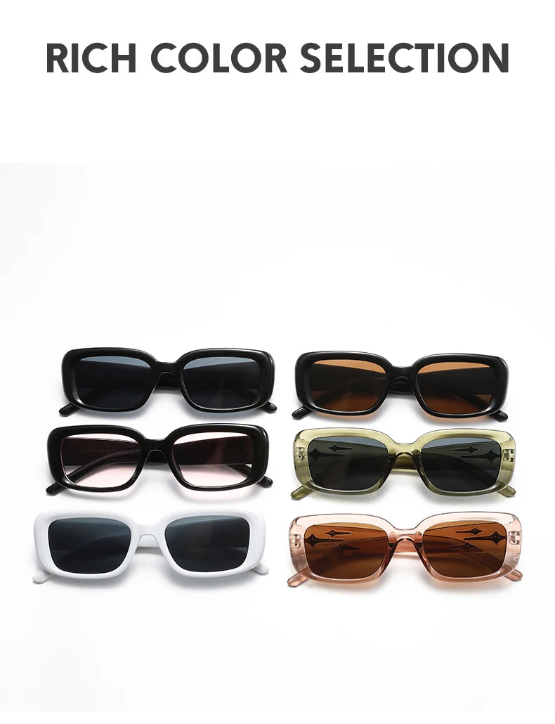 Retro Y2K Style Small Square Sunglasses Women kitten Eye Sunglasses Fashion Colorful Mirror Goggles Men Punk Sports Suns Glasses