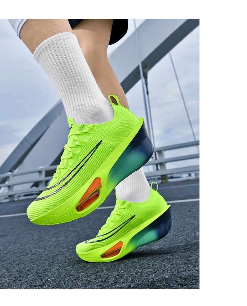 Casual Sneakers Air Cushion Running Shoes Jogging Marathon Men Sports Breathable Lightweight Comfortable Nonskid Leisure Sneaker