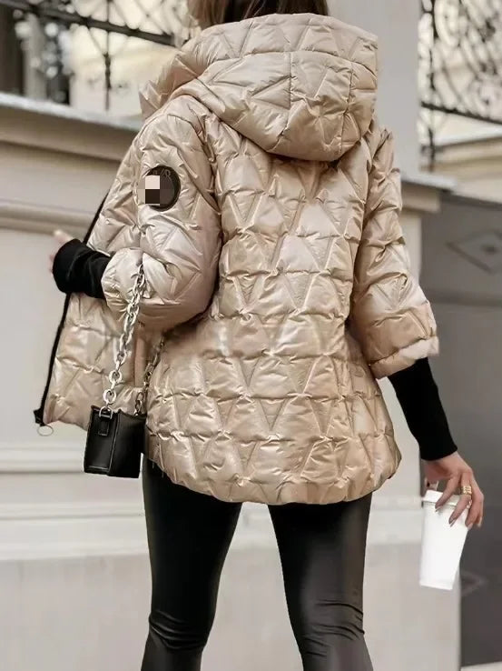 Oversized Hooded Jacket for Women – Long Sleeve Zipper Coat with Pockets for Autumn & Winter