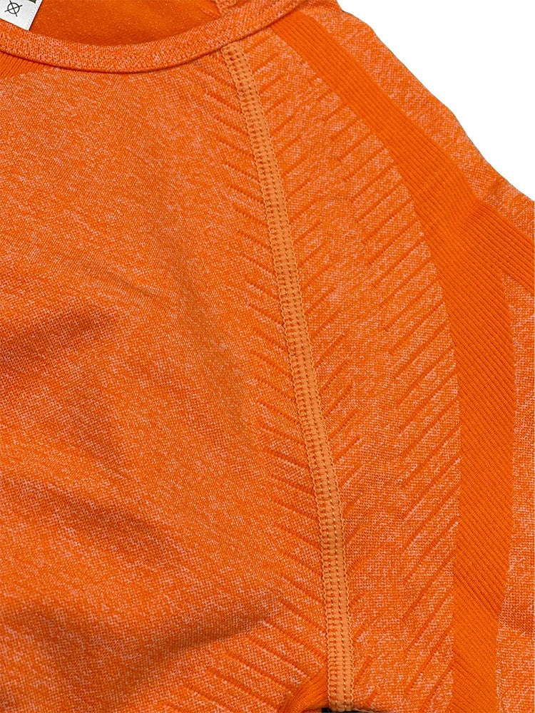 Seamless Yoga Sets Sports Fitness Peach Hip-lifting Shorts Beauty Back Short-Sleeved Suits Workout Gym Leggings Set for Women