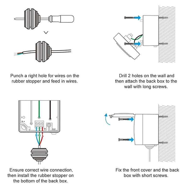 Avoir IP55 Smart Waterproof Electrical Outlets With Timer Tuya Wifi Connected Power Socket Standard EU Plugs 16A Home Appliance