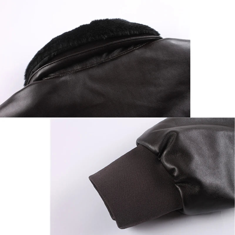 Retro Oversized Motorcycle Jacket American Air Force Pu Leather Jacket For Male Female Pilots Couple Leather Jackets Motorcycle