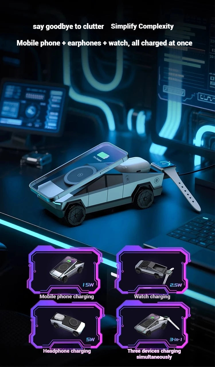 Multifunctional Fast Charging Dock for iPhone, Apple Watch & AirPods