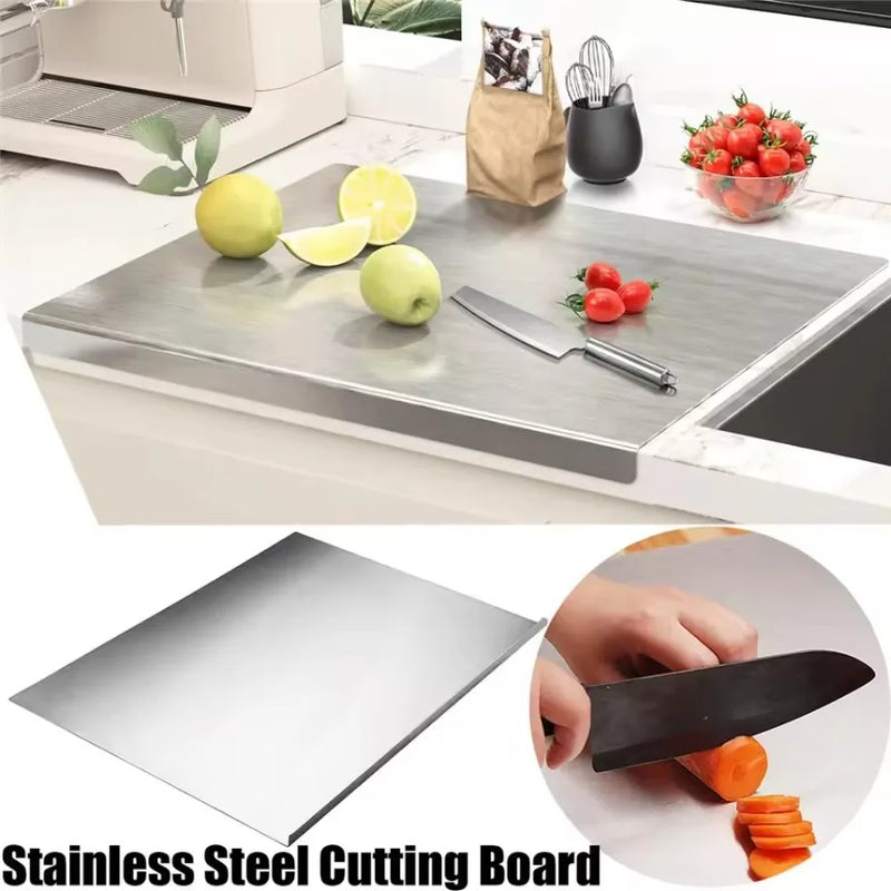 Stainless Steel Cutting Board Multifunctional Cut Vegetables and Meat Chopping Board Home Kitchen Rectangular Board