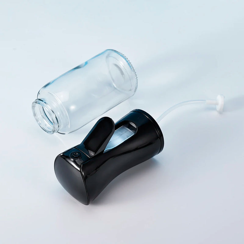 1 Pcs 200ml Empty White/Black Refillable Spray Oil Glass Bottle Sprayer for Cooking  Glass Oil Dispenser Bottle Spray Mister