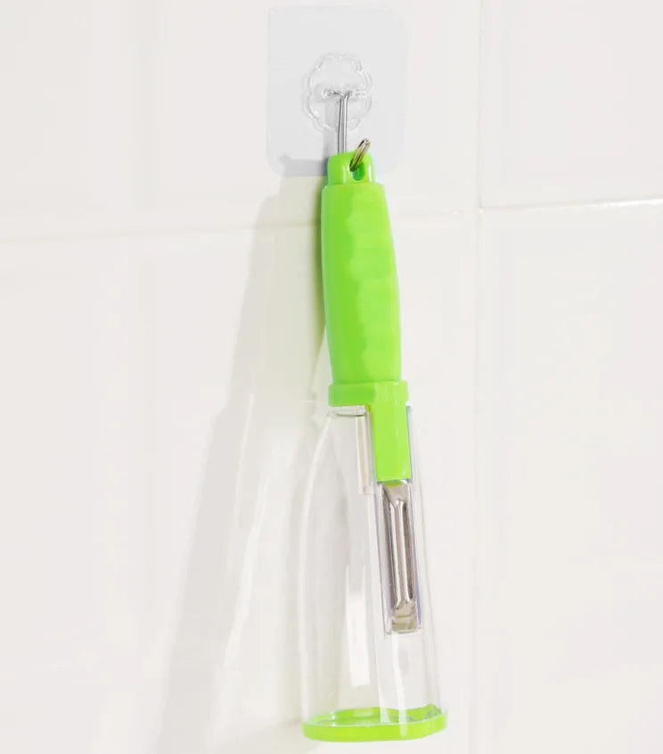 Fruit peeler with storage box for household peeling storage kitchen special anti-splash fruit and vegetable peeler