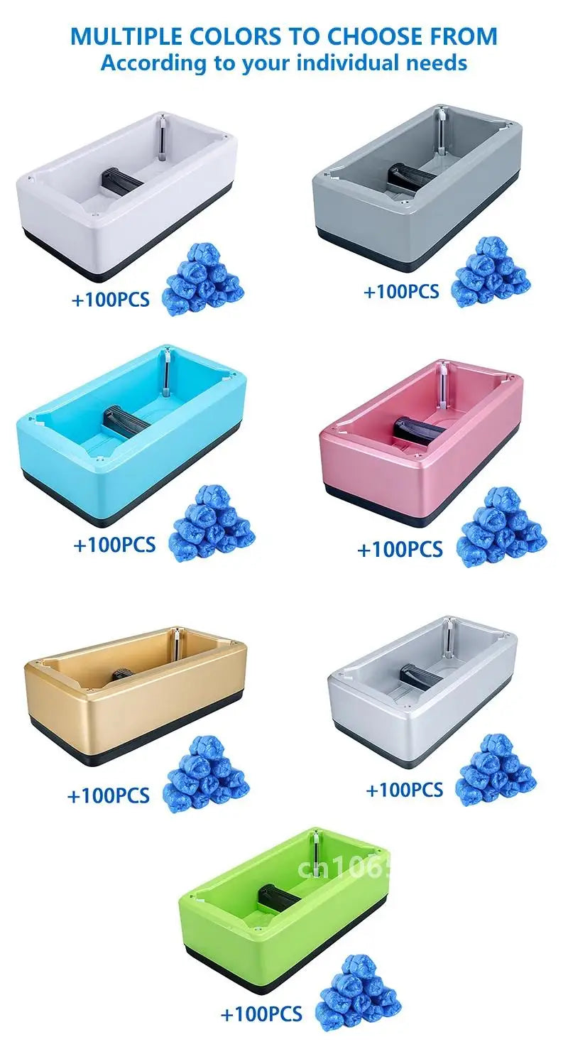 Automatic Shoe Cover Machine Smart Overshoes Dispenser T Buckle Shoe Cover Disposable PE Waterproof for Rainy Floor Clean Indoor