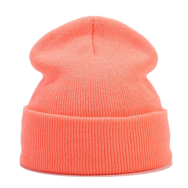 Tatiana Haven Unisex Knitted Beanie – Simple Solid Color Autumn & Winter Hat for Men and Women