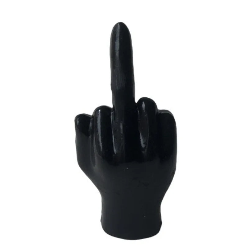 Tatiana Haven™ Trendy Resin Middle Finger Statue – Hip Hop Home & Desk Decor