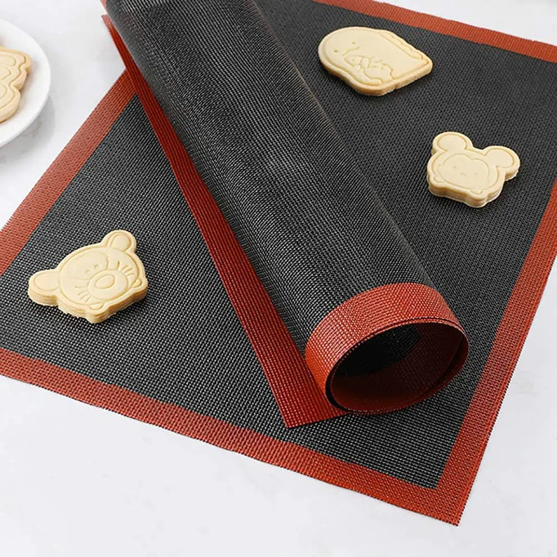 Silicone Baking Mat Sheet 30x40cm Reusable Baking Cookie Sheet Non-Stick Heat Resistant Baking Mat for Oven Grill Microwave