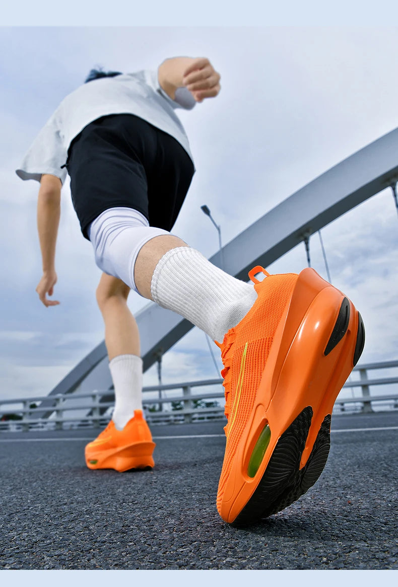 Casual Sneakers Air Cushion Running Shoes Jogging Marathon Men Sports Breathable Lightweight Comfortable Nonskid Leisure Sneaker