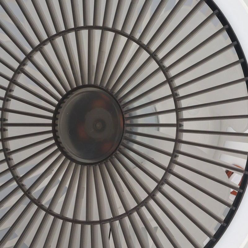 Small Wall Mount Fan with Remote Control Mini Oscillating Fan with Night Light 3 Speeds for RV Bedroom Home Office Garage White