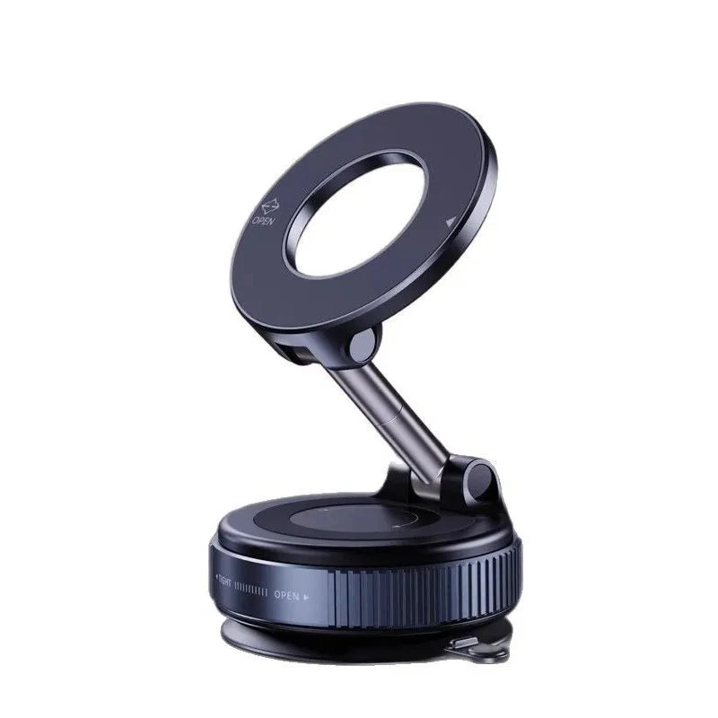 New foldable vacuum adsorption magnetic car phone holder 2025 suction cup dedicated navigation phone holder
