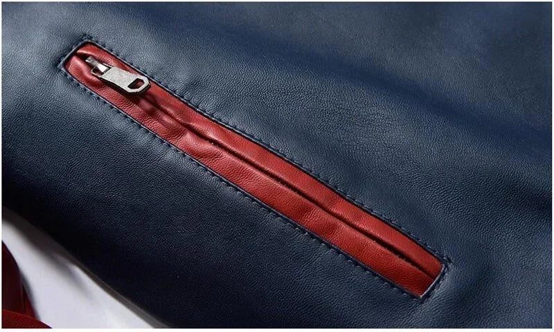 Bomber Jacket Men Baseball Motorcycle Embroidered Leather Pu Coats Slim Fit College Fleece Luxury Pilot Jackets Top Winter Coat