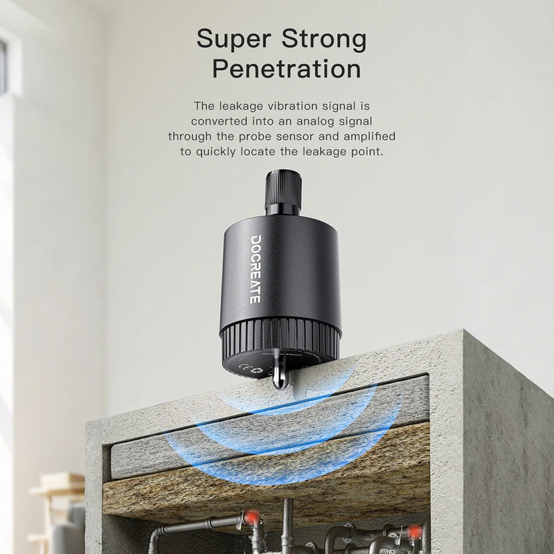 Water Leak Detector Multi-functional Sound Detector For Pipe Water Leak Suitable For Leak Detection Of Various Construction Pipe