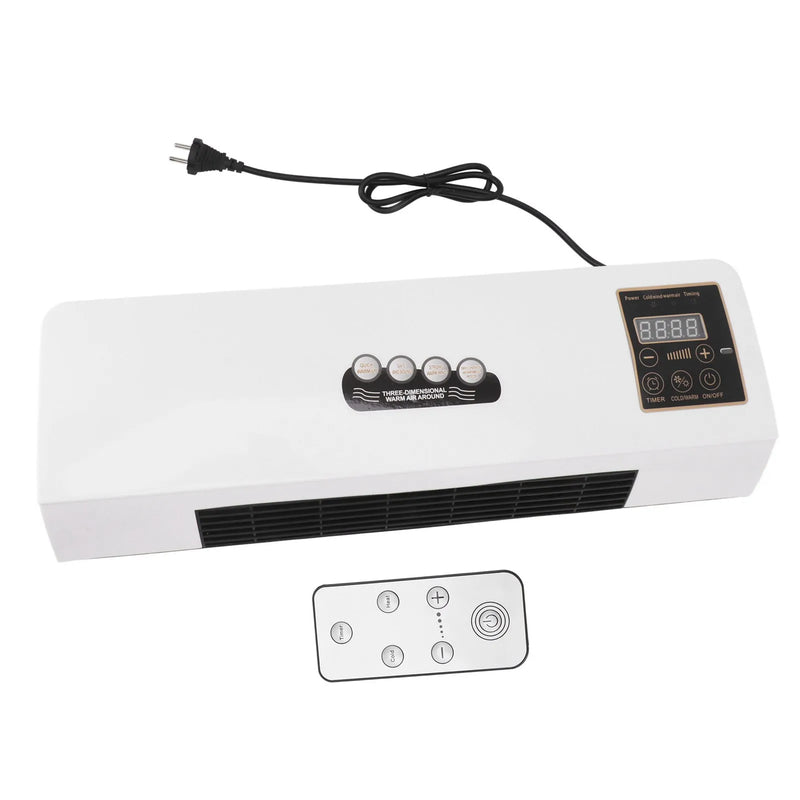 Electric Wall Heaterr Wall Mounted Hot Fan Small Heater Fan Portable Wall Mounted Electric Heater Hot Fan for Bathroom Bedroom