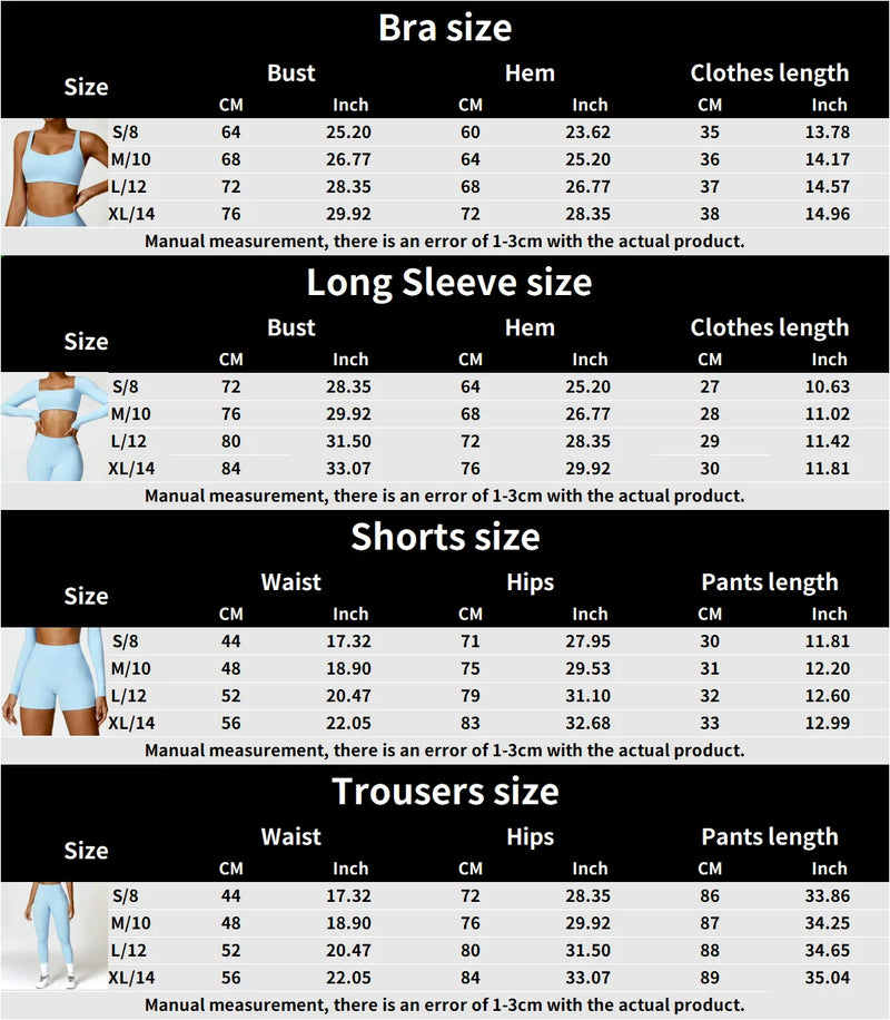 Yoga Suit 2 Pieces Sportswear Sports Set Women Tracksuits Gym Clothes Sport Bra Fitness Long Sleeve Top Workout Legging Yoga Set