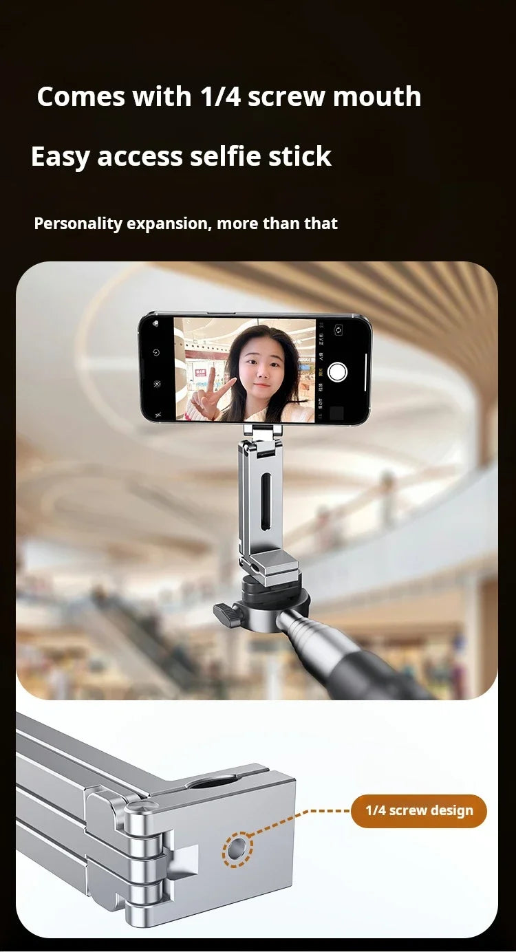 For MagSafe Plane Phone Holder – Portable Magnetic 360° Rotating Foldable Tripod for Travel, Car & Desk