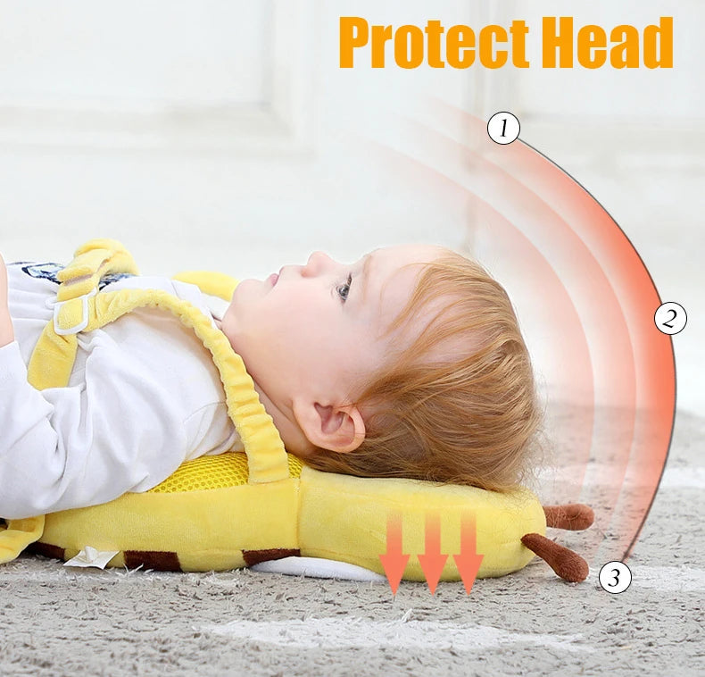 Baby Head Protector Backpack Pillow for Kids Toddler Children Soft PP Cotton Protective Cushion Cartoon Security Pillows Protect