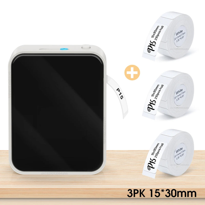 Wireless Bluetooth Label Printer Portable Thermal Printer Marklife P15 Inkless Labeling Machine Mini Label Maker P15 Sticker