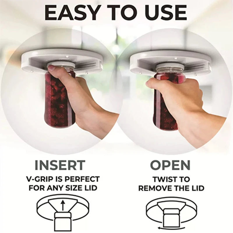 Circular Can Opener Under Cabinet Jar Opener Table Bottom Can Opener for Kitchen