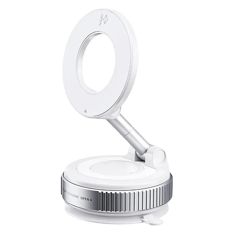 New foldable vacuum adsorption magnetic car phone holder 2025 suction cup dedicated navigation phone holder