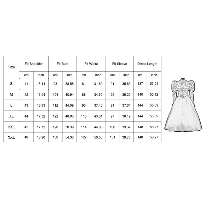 Women Gothic Victorian Dress Renaissance Ball Gown Vampire  Rococo Costume Black