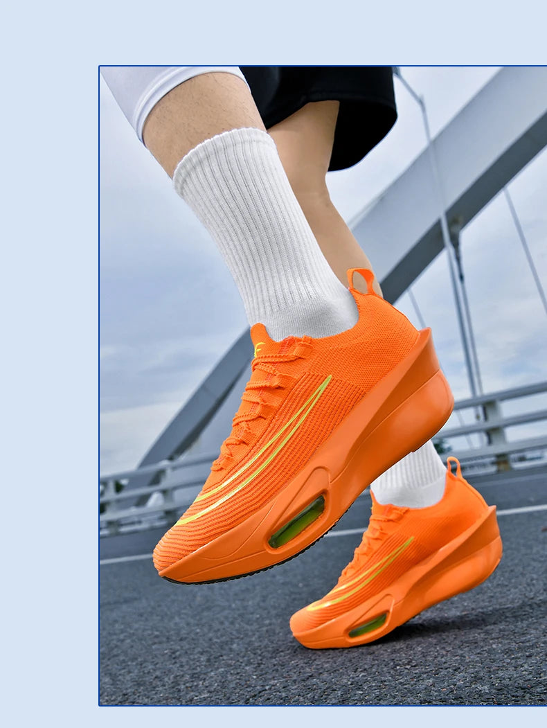 Casual Sneakers Air Cushion Running Shoes Jogging Marathon Men Sports Breathable Lightweight Comfortable Nonskid Leisure Sneaker
