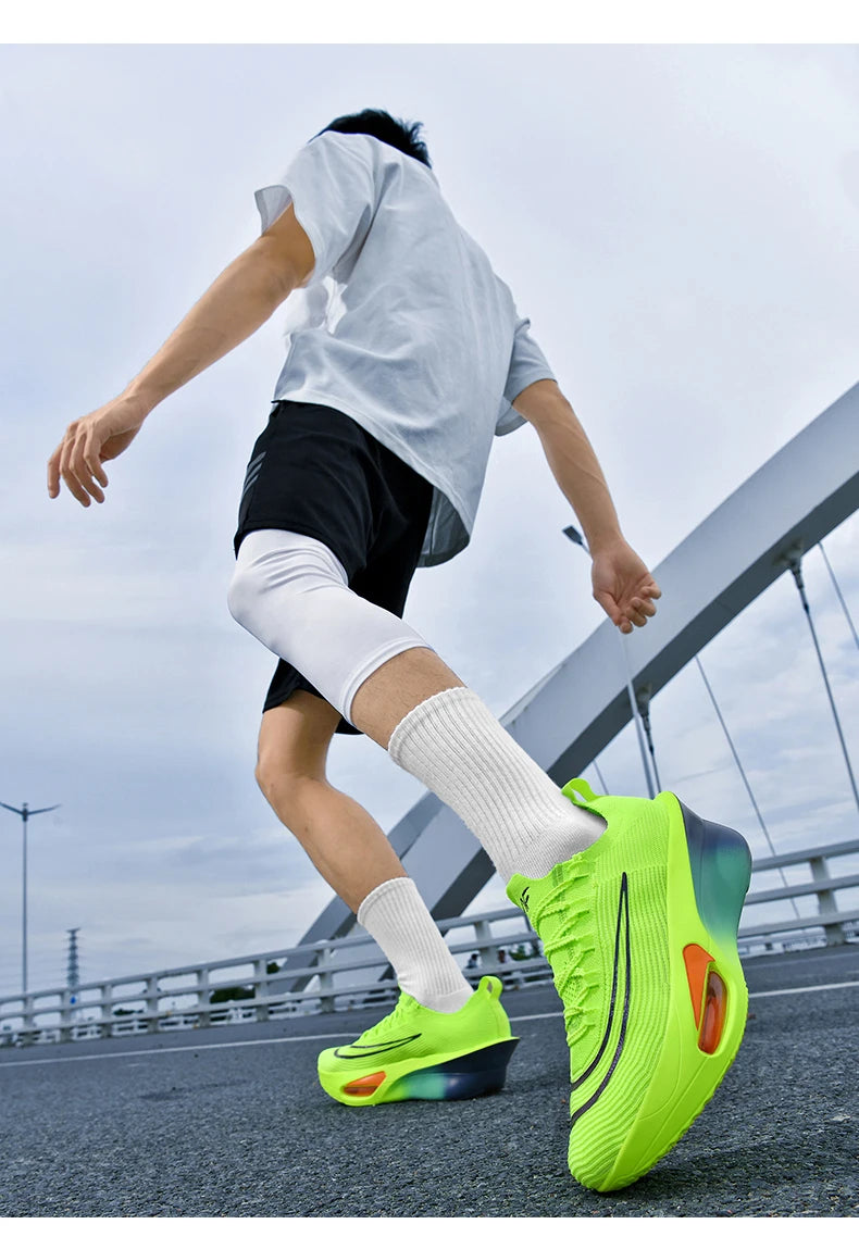 Casual Sneakers Air Cushion Running Shoes Jogging Marathon Men Sports Breathable Lightweight Comfortable Nonskid Leisure Sneaker