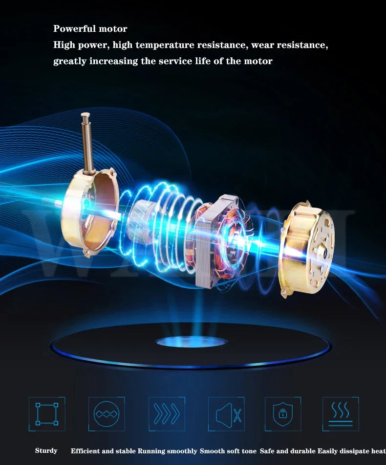 Household Wall-Mounted Electric Fan 220V/60W 16-Inch Living Room Kitchen Fan With 3 Speed Adjustable Smart Version/Mechanical