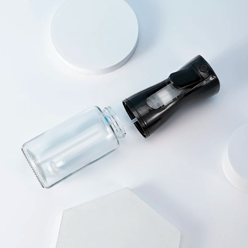 1 Pcs 200ml Empty White/Black Refillable Spray Oil Glass Bottle Sprayer for Cooking  Glass Oil Dispenser Bottle Spray Mister