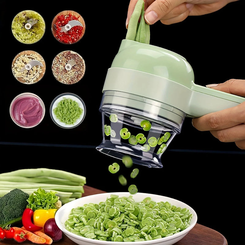 Portable Electric Vegetable Chopper Mini Food Processor Fruit Garlic Masher Cutter Slicer Kitchen Gadgets