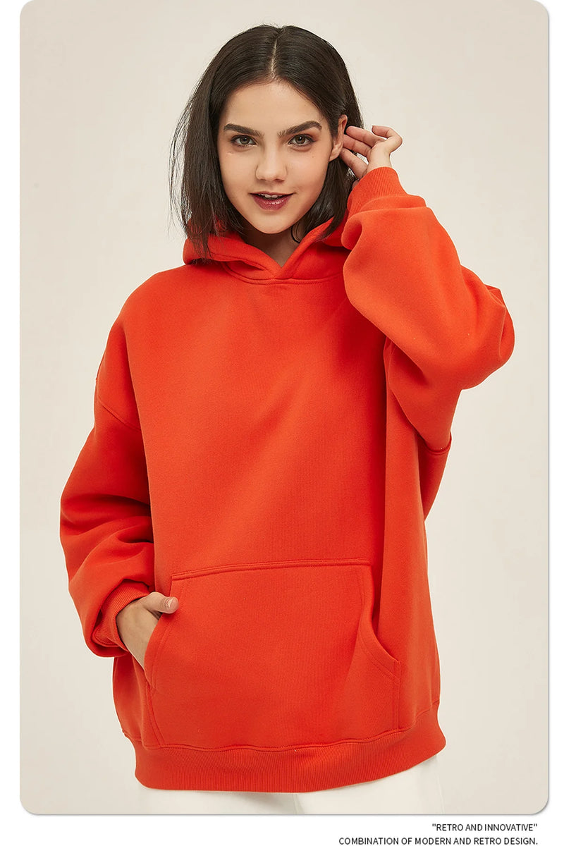 Oversized Sweatshirts for Men & Women Casual Hooded Pullover Unisex Streetwear Loose Fleece Top