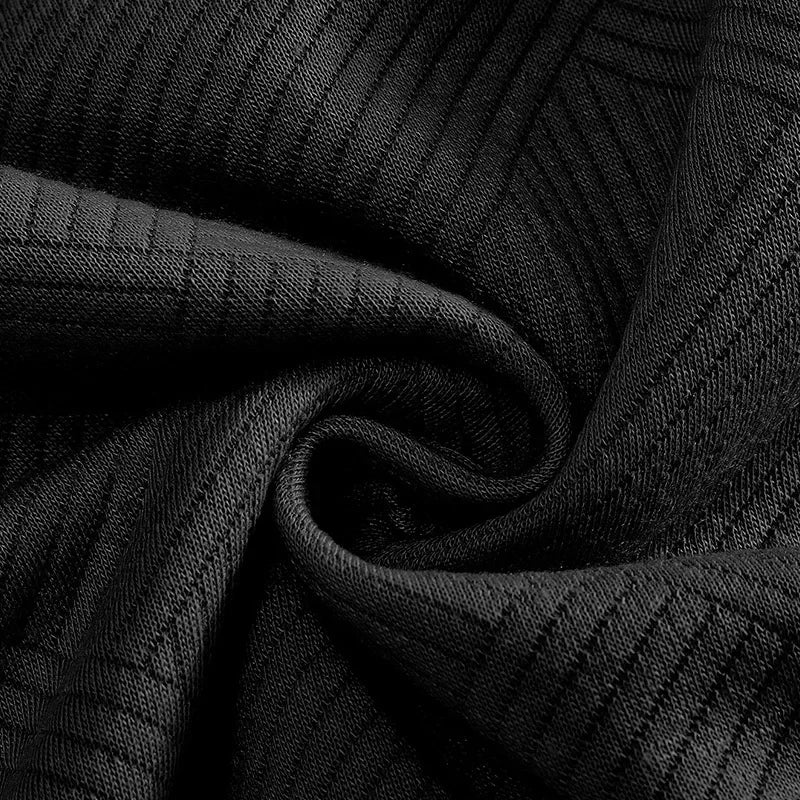 Men’s Zipper Polo Sweatshirt – Turn-Down Collar Long Sleeve Pullover for Autumn and Winter