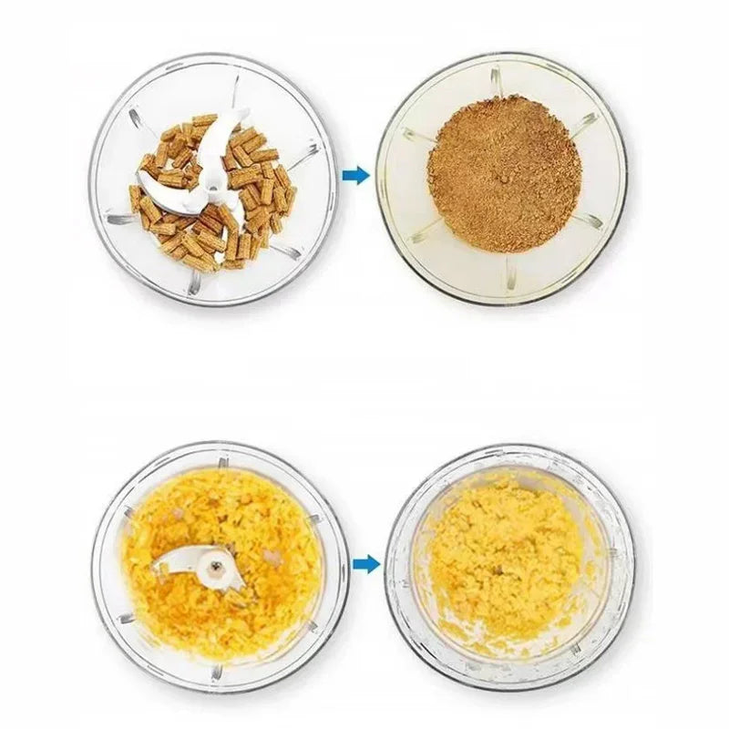 Food Shredder Processor Mini Manual Rope Garlic Cutter Meat Mincer Vegetable Onion Cutter Garlic Masher Kitchen Tools Portable